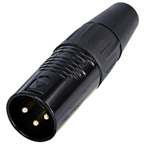 Rean AV RC3M-B XLR-Steckverbinder Stecker, gerade Polzahl: 3   1 St.
