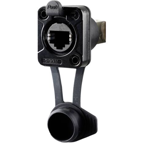 Rean AV RJ45 Feedthrough, IP65 Airtight RRE8F-Z-010-1 embase femelle noir 1 pc(s) Q890333