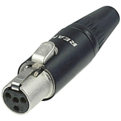 Rean AV RT4FC-B Miniatur-XLR-Steckverbinder Buchse, gerade Polzahl: 4 Schwarz 1 St.