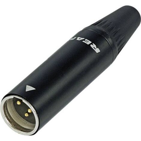 Rean AV RT4MC-B Mini Connettore XLR Spina dritta Numero Poli (num): 4 Nero 1 pz.