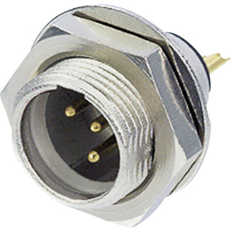 Rean AV RT4MPR Miniatur-XLR-Steckverbinder Stecker, Einbau vertikal Polzahl: 4  Silber 1 St.