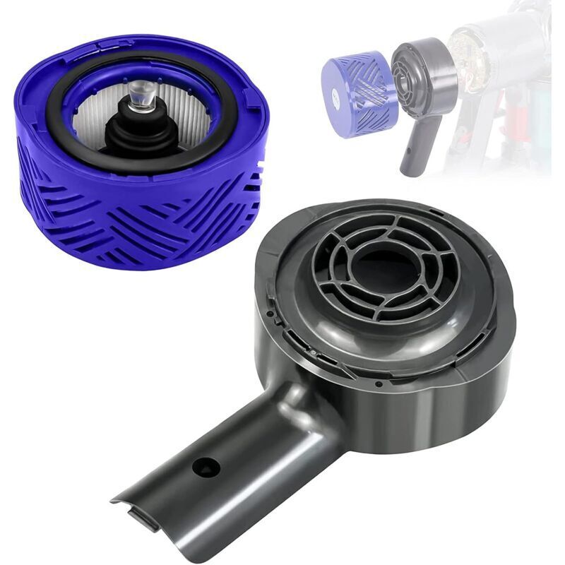 Rear motor cover and rear filter kit for Dyson V6 DC58 DC59 DC61 DC62 DC74 vacuum cleaner accessories, for HEPA filter conversion kit