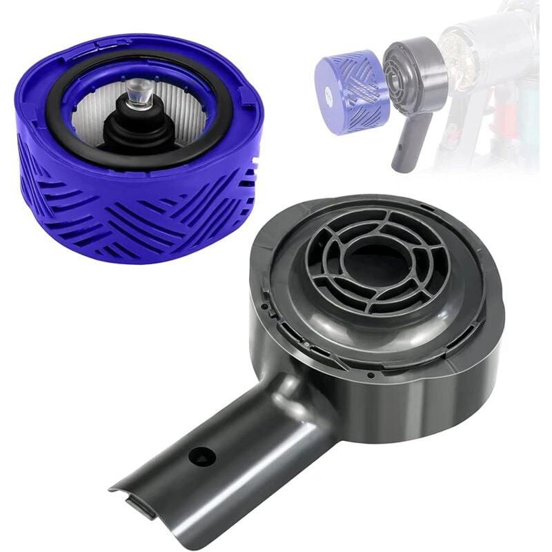 Rear Motor Cover & Rear Filter Kit for Dyson V6 DC58 DC59 DC61 DC62 DC74 Vacuum Cleaner Accessories, for Hepa Filter Conversion Kit