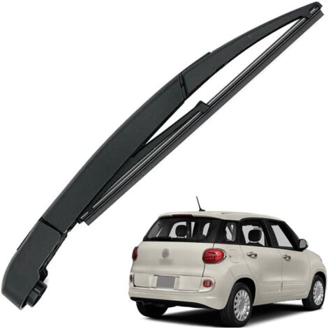 Rear Wiper Arm and Wiper Blade, All Seasons Natural Rubber Rear Wiper Arm Replacement Kit for FIAT 500L 2012-2020