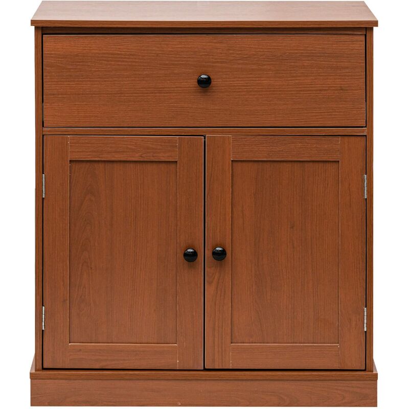 Mobili Rebecca - Rebecca Mobili Armoire Polyvalente avec Tiroir 2 Portes Marron pour Salle de Bain Entrée Cuisine