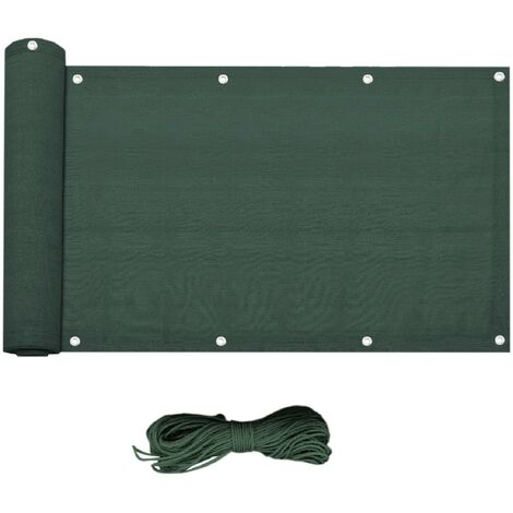 Rebecca Mobili Balkonschutz Geländerschutz Hdpe Green Seil Ösen 0,9x5