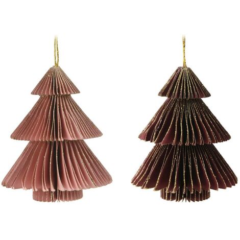 Rebecca Mobili Decoraciones Colgantes en Forma de Árbol 12 uds en Papel