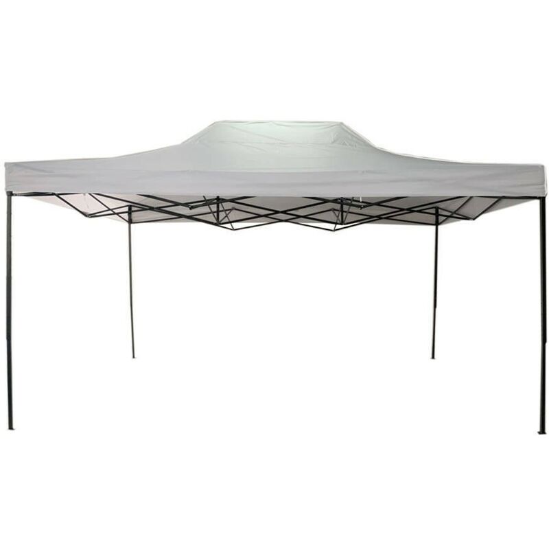 Rebecca Mobili Gazebo Richiudibile Bianco Metallo Poliestere Custodia 3x4,5