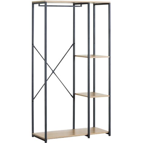 MOBILI 2G - APPENDIABITI ARTE POVERA CON SPECCHIO IN LEGNO TINTA Noce 2 - Foto 12