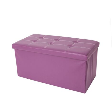 Pouf contenitore viola