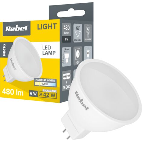Rebel 6W MR16 4000K 12V LED-Lampe