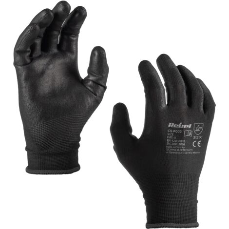 Rebel CS-P002 Polyurethan-Arbeitshandschuhe Größe 10L (2 Paar)