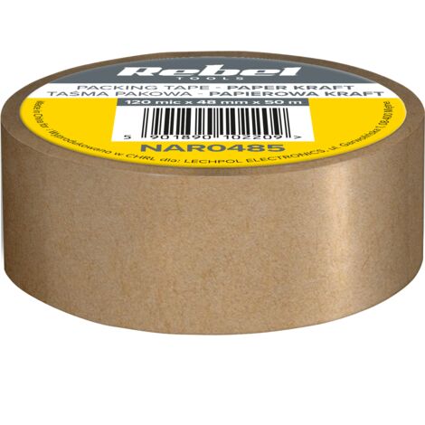 REBEL Kraftpapier-Verpackungsband (120 µm x 48 mm x 50 m)