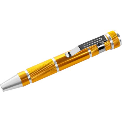 Rebel Präzisionsschraubendreher mit 9 Spitzen, handliches Taschenformat (SL/PH/Torx)