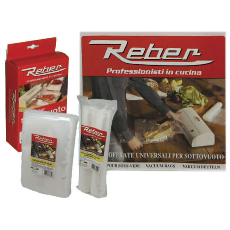 Sobres de vacío con relieve 12x20 cm – Paquete de 100 piezas – Reber