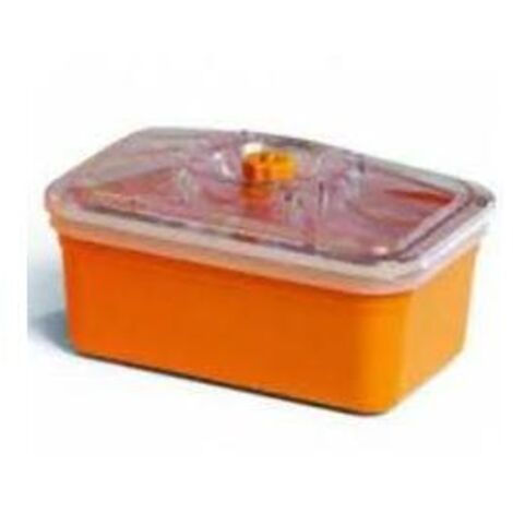 Reber 6750A recipiente per cibo Rettangolare Scatola Arancione Trasparente 1 pz