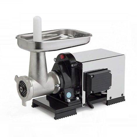 REBER 9500 NCSP Tritacarne corto n° 22 elettrico 600W 0,8 HP piatto in inox