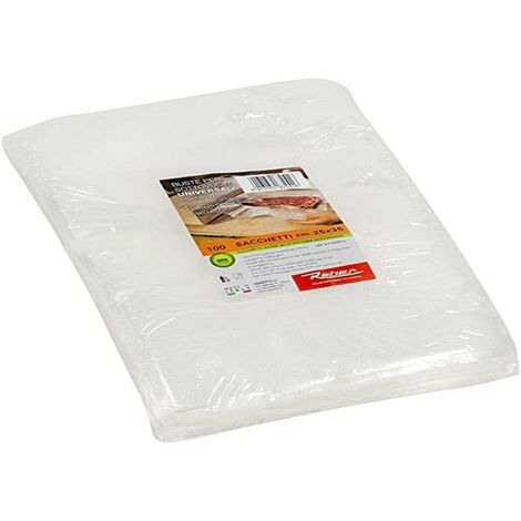 REBER BUSTA 100 SACCHETTI GOFFRATI cm.25x35