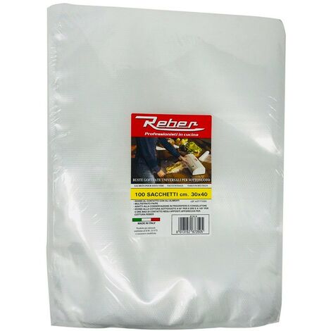 REBER BUSTA 100 SACCHETTI GOFFRATI cm.30x40