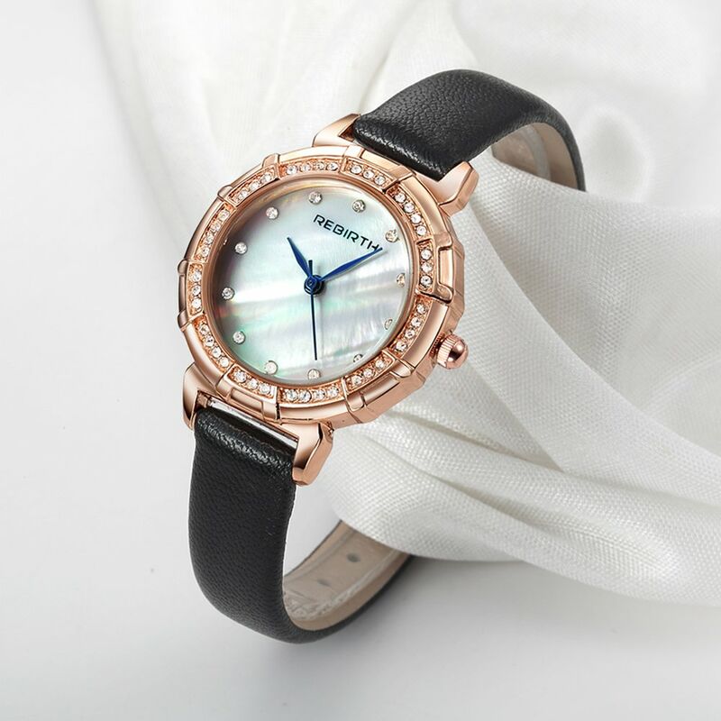 

Relojes de lujo de moda para mujer 1ATM Reloj de pulsera informal de cuarzo resistente al agua para mujer simple Relogio Feminino, Negro - Rebirth