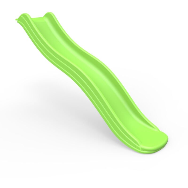 6ft (175cm) Universal Children's Plastic Garden Kids Wave Slide - Light Green - Rebo