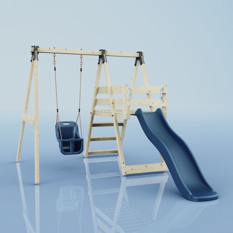 Rebo - Balançoire Hortensia Bleu 202 x 213 cm