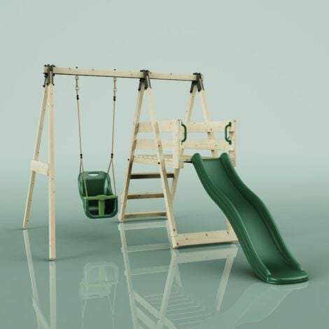 REBO Balançoire Hortensia Vert 202 x 213 cm