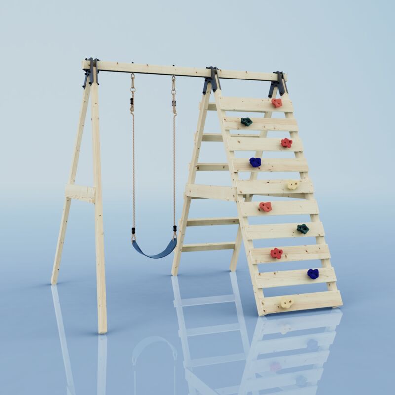 Rebo - Balançoire Lavande Bleu 202 x 213 cm