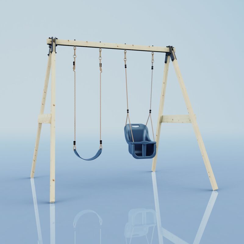 Rebo - Balançoire Lilie Bleu 213 x cm