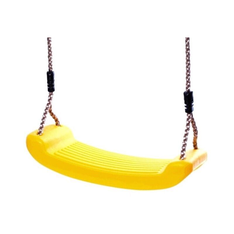 Rebo - Children's Swing Seat with Adjustable Ropes - Yellow