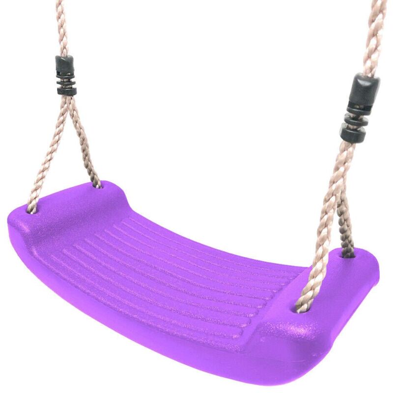 Rebo - Children's Swing Seat with Adjustable Ropes - Purple