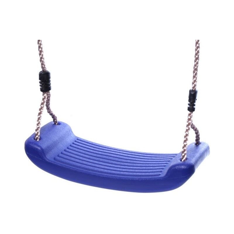 Rebo - Children's Swing Seat with Adjustable Ropes - Blue