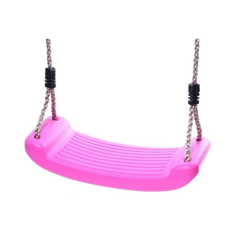 Rebo - Children's Swing Seat with Adjustable Ropes - Pink