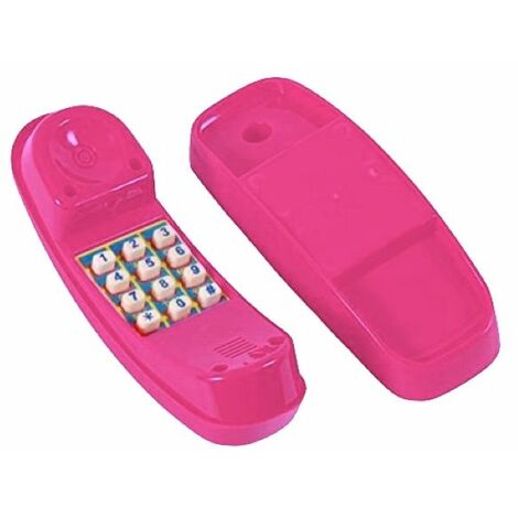 Rebo Garden Climbing Frame Accessories - Plastic Play Phone - Pink