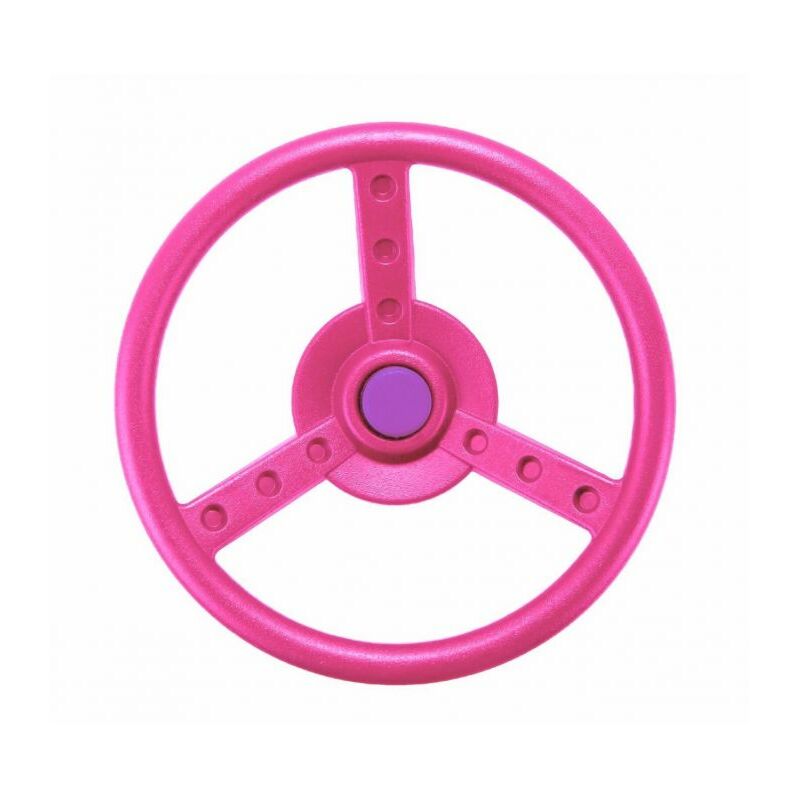 Rebo Garden Climbing Frame Accessories Plastic Steering Wheel - Pink