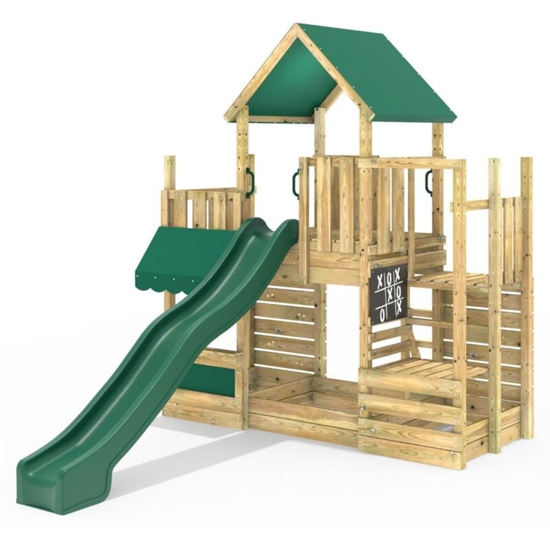 Rebo - Modular Wooden Climbing Frame Adventure Playset - M22 Shop