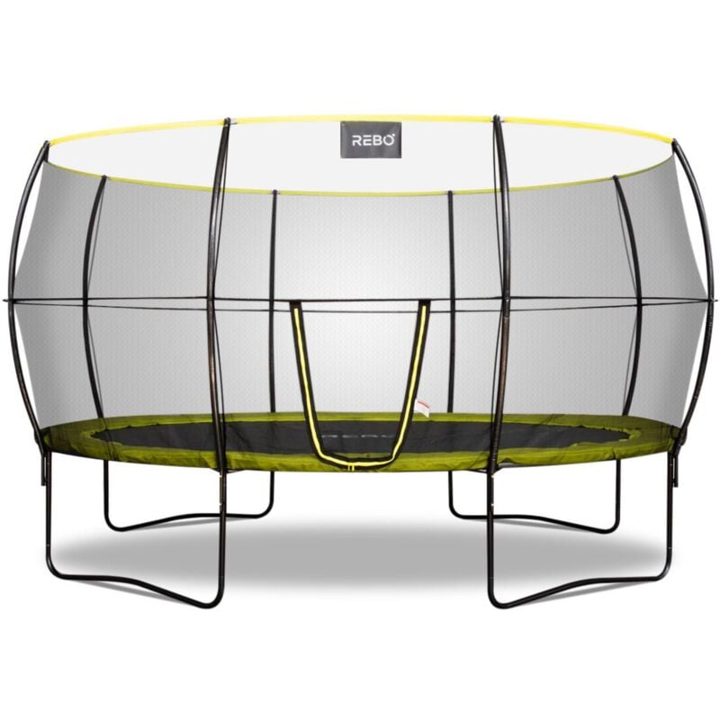 Oval Base Jump 2 Trampoline With Halo ii Enclosure -10 x 14 - Rebo