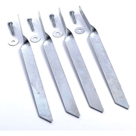 REBO Standard Schaukel-Anker 4er Set Zubehör aus Metall in Silber