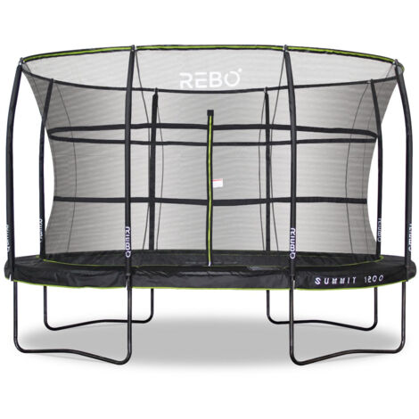 Rebo Summit Oval Trampoline and Safety Enclosure - Summit 1200