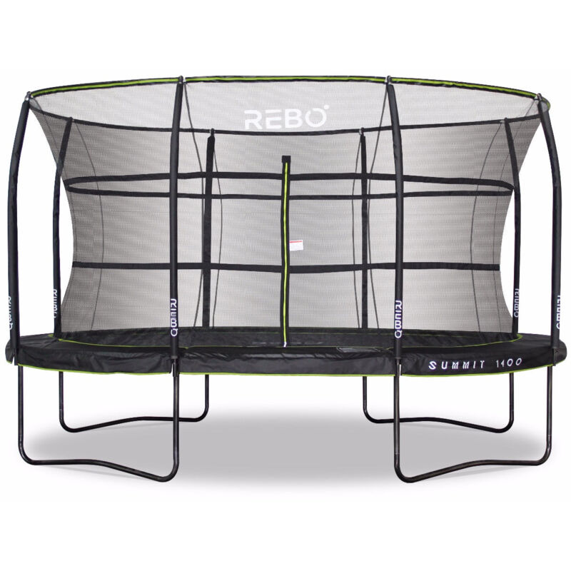 Rebo Summit Oval Trampoline and Safety Enclosure - Summit 1400