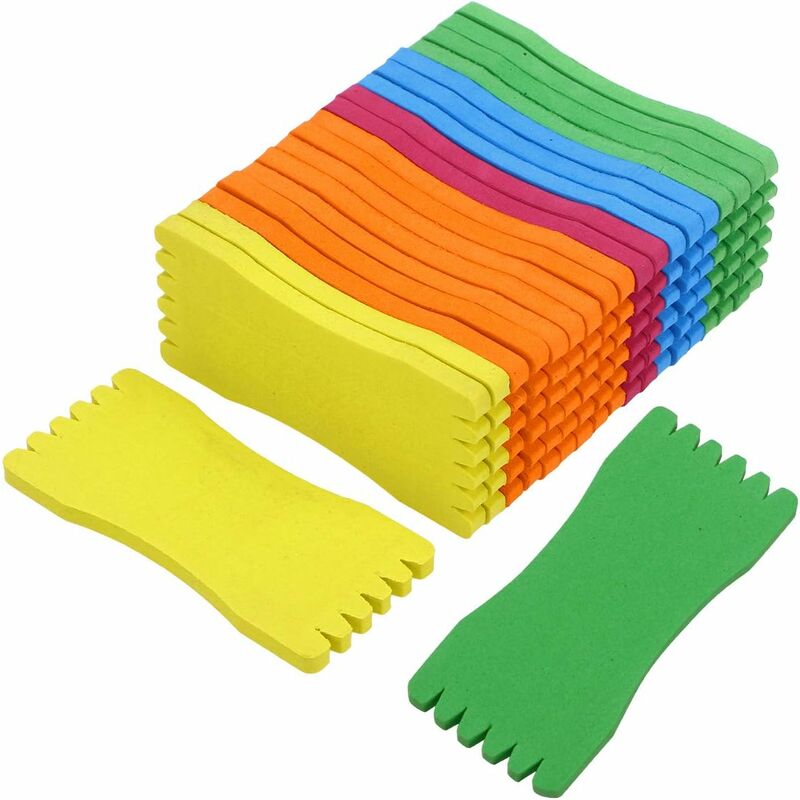 

Rebobinadora hilo de pesca, esponja de espuma, accesorios de pesca, Color aleatorio, 10x4,5x0,6 cm, 40 Uds. - Litzee