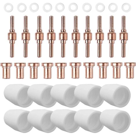Reboot Accessoire pour cutter plasma - Perceuse et pièces de rechange - Compatible avec les cutters plasma Parkside tels que RBC6000, CUT50, CUT60.40 consommables tels que les cabanes en