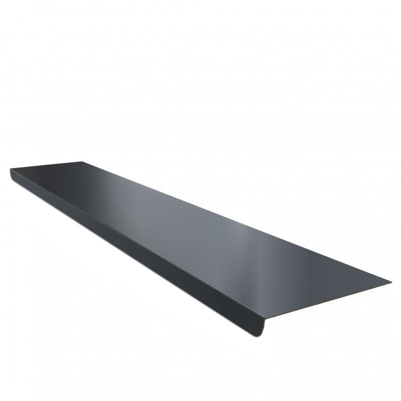 Rebord de fenêtre intérieur en alu 15/10ème - 1,40 m - 200mm - RAL7016 Aluhome