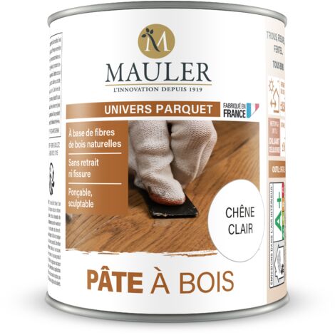 Rebouchage trous, fissures & fentes bois - 240g Chêne Clair - Qualité air A+ - Pâte à bois Mauler