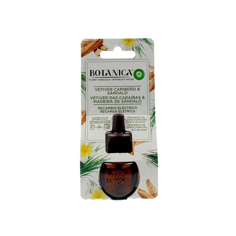 

Recambio de Ambientador Eléctrico Botanica Air Wick Caribbean Vetiver Sándalo