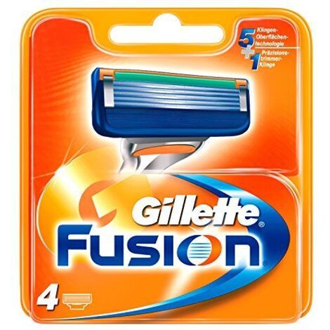 Recambio De Hojas De Afeitar Fusion Gillette (4 Uds)
