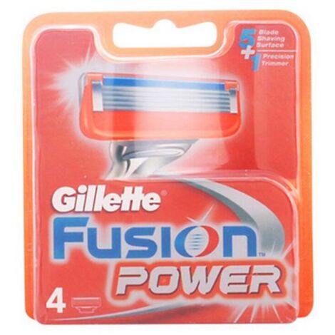 Recambio De Hojas De Afeitar Fusion Power Gillette (4 Uds)