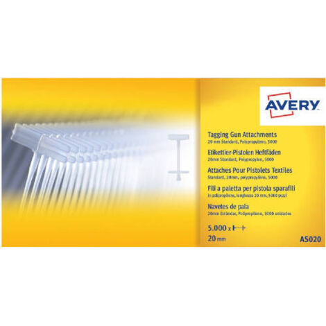 Recambio de navetes avery para pistola sujeta etiquetas -25 mm