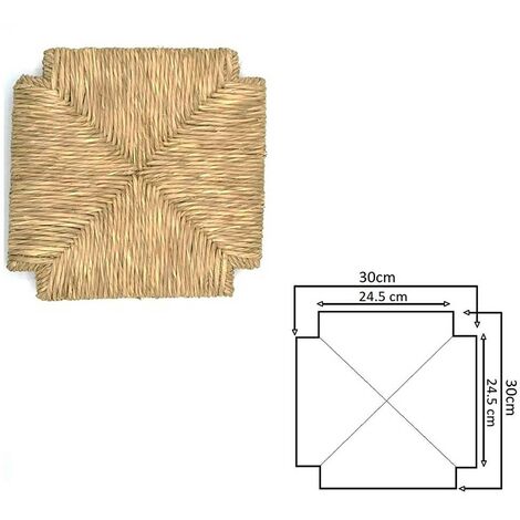 OKAFFAREFATTO Recambio de paja para taburete cuadrado 30X30 mod 772
