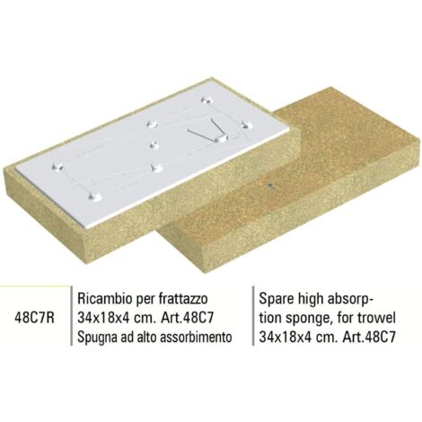 RECAMBIO ESPONJA DE ALTA ABSORCIŽôN 48C7R 34X18X4 cm PARA SIGMA 48C7